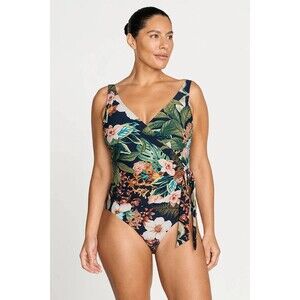 Artesands Swimsuit Floral Into The Saltu Hayes D/DD Underwire One Piece Size 18